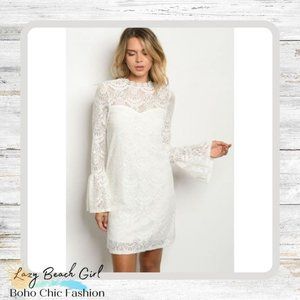 ** SALE 2/$20 ** Bell Sleeve Lace Dress